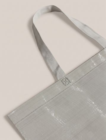 PP woven bag material close-up
